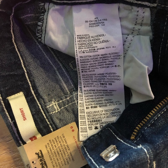 2 Pairs NWT Levi’s girls shorts - Picture 10 of 10